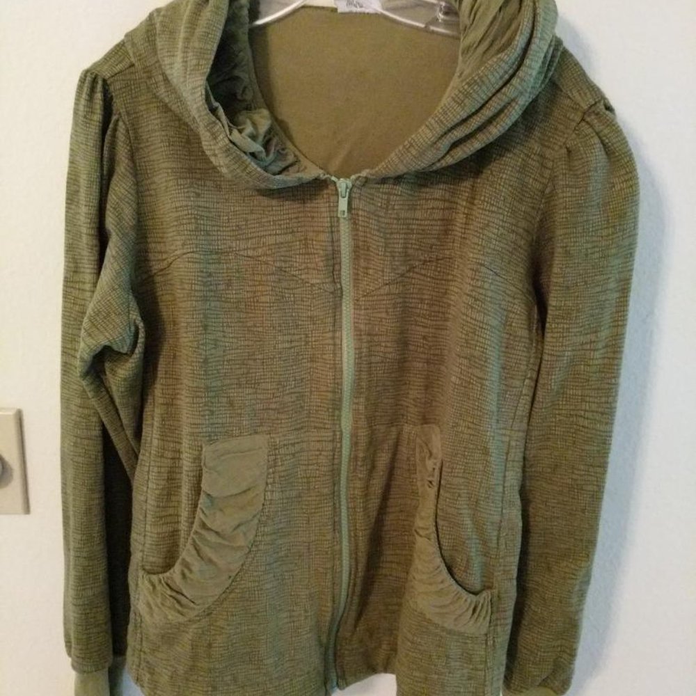 Color Me Cotton Zip Front Hoodie
